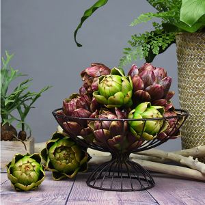 FULUPUGANG nearly natural flower faux fruit vase filler home artificial artichoke faux artichokes artificial decorations home decorations
