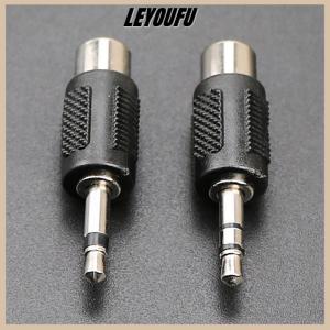 Christmas gift LEYOUFU 1Pc Mono Dual Channel Plug 3.5 To AV Adapter 3.5mm Audio Head Male To Lotus RCA Female Jack Conversion Head