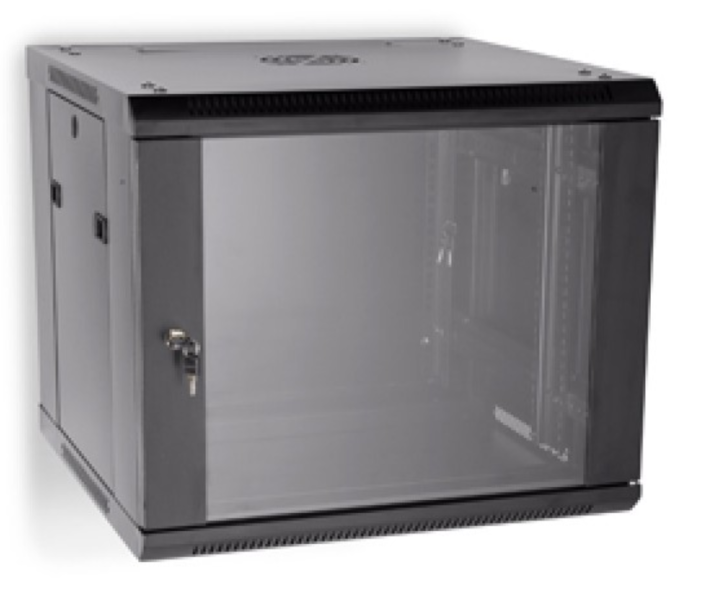 9 Unit Data Rack 9U Data Cabinet 600MM 450MM Wall Mountable Network Cabinet ...