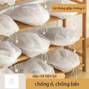 TÚI BỌC GIẦY khi phơi giúp chống ố vàng bong keo. chống bụi chống bẩn khi cho vào vali và tủ giầy