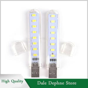 [Dale Dephne] Đèn Led USB Mini 8 Đèn LED Cắm trại ban đêm Tiện Dụng USB chiếu sáng cho máy vi tính máy tính xách tay
