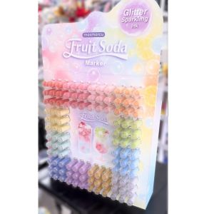 Bút Nhớ Dòng Highlight Nhũ Kim Tuyến M&G Masmarcu Fruit Soda APMV09G0 Có Mùi Hương Mềm Mại