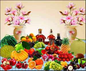 Tranh gạch 3d măm ngủ quả - CB444