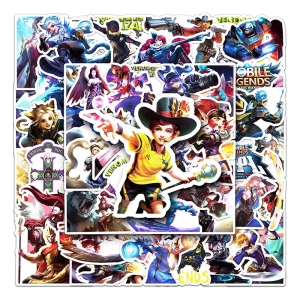 50pcs Game Mobile Legends Stickers Graffiti DIY Laptop Luggage Guitar Helmet Bicycle Car Decals