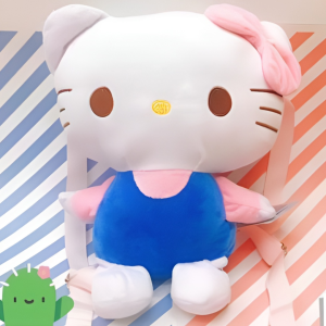 🧸 เป้ตุ๊กตาสะพายหลัง Sanrio Character แบบตุ๊กตาน่ากอด น้อนนนน่ารักมากๆ สายเป้สามารถปรับสั้น-ยาวได้ ขนาด 32x28 cm.