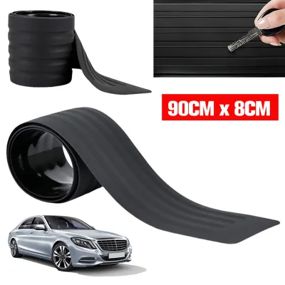Automotive Bumper Accessories Car Rear Bumper Guard Anti-Scratch Trunk Sill Plate Protector for Sedan SUV Black Durable