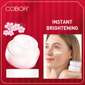 COBOR 50g 1bottle Flower Essence Moisturizing Cream Desert Rose Tone Up Cream Anti-oxidation Anti-aging Fades Wrinkles Firming Lifting Balancing Whitening Deep Hydration Moisturizing Lotion For Face And Body With Vitamin C Nicotinamide