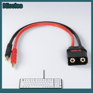 [Nicoles] Male To 4mm Bullet Banana Plug Charger Cable With 10AWG 30cm QS8 Heavy Duty Charge Cable Lead