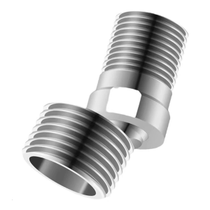 360 Degree Adjustable Angled Bents Base Stainless Steels Shower Tap Adapter Curved Feet for Kitchen and Bathroom