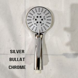 Kepala Shower Stainless/Plastik/Chrome Hitam Silver