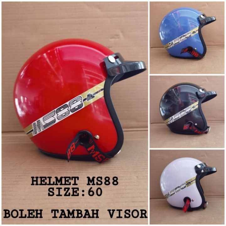 100% ORIGINAL MS88 HELMET HELMET WITH SIRIM HELMET MURAH Visor