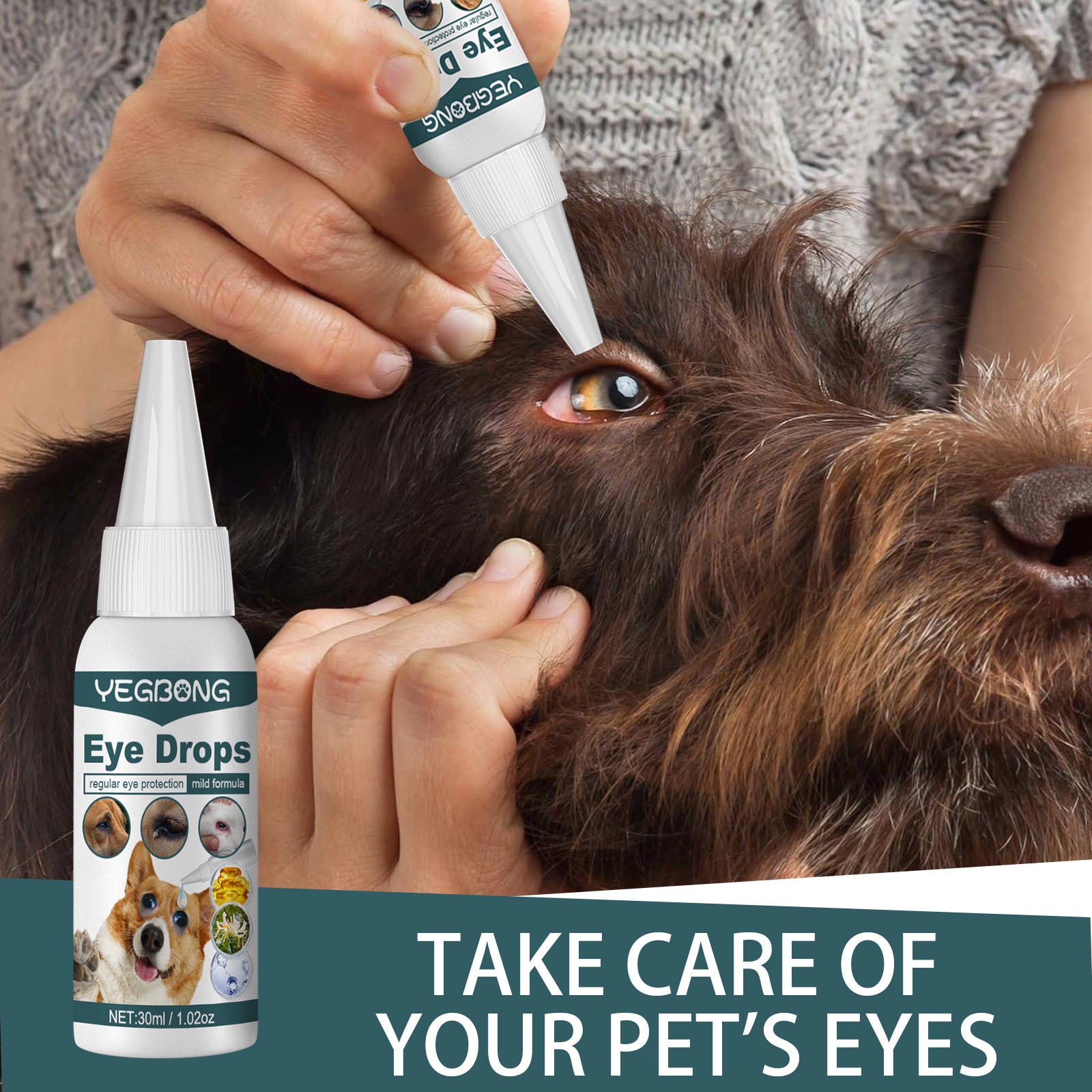 ตา หยดเดียวสะอาดทันที ยาหยอดแมว ยาหยอดสุนัข น้ำยาเช็ดคราบน้ำแมว น้ำยาเช็ดคราบน้ำสุนัข ยาหยอดสุนัขอักเสบ