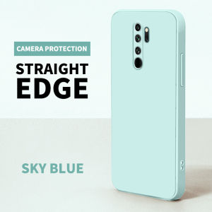 LIANPO เคส Xiaomi Redmi Note 8 Pro เคสโทรศัพท์ป้องกัน Carema ตรงขอบสี่เหลี่ยมซิลิโคนกันกระแทกเคสใส่โทรศัพท์นิ่มเคสโทรศัพท์สี่เหลี่ยมเคสสำหรับ Redmi Note 8 Pro