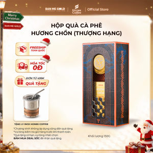 [TẶNG LY INOX] Hộp Quà Cà Phê Hương Chồn (Thượng Hạng) - 150gr - Cafe Chồn Rang Xay Ban Me Gold - Honee Coffee