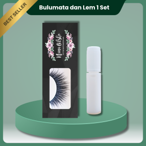 Bulumata Palsu + Lem 1 Set |  Double Layer Tebal dan Lentik | Premium Lashes | T20
