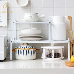Dear Home ชั้นวางไมโครเวฟ ชั้นวางของในครัว ชั้นวางเครื่องปรุง เหล็กเคลือบกันสนิม ที่วางเครื่องปรุง หลายชั้น ประหยัดพื้นท