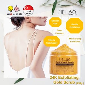 MELAO 24K Gold Scrub Exfoliating and Moisturizing Body Scrub (250g)