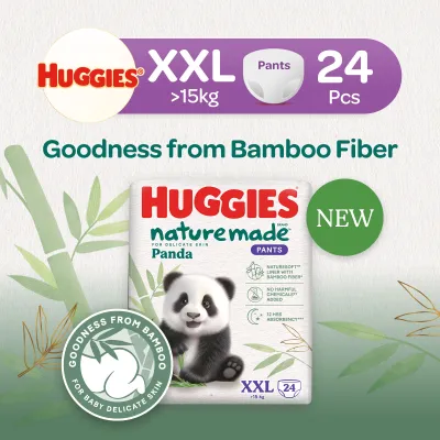 Huggies Naturemade Panda Pants XXL 24s