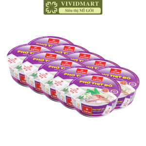 [SET 10 TÔ] - VIFON - Phở Vifon tô có gói thịt thật 2 vị: Bò Gà phở bò tô Vifon phở gà tô Vifon phở Vifon tô ăn liền (120g/tô)