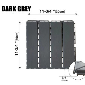 Porch Poolside Balcony Backyard PVC Floor Decking tiles Indoor Outdoor DIY Interlocking Tiles