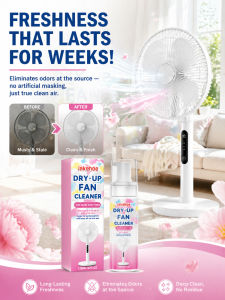 Foaming Fan Cleaning Spray Dust Blaster Fan Cleaner Foam For Ceiling Fan Pedestal Fan Tower Fan Table Fan Grime Dust Removal Quick Dry Easy Spray Home Cleaning Tool