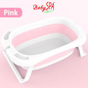 [𝐒𝐆 𝐒𝐞𝐥𝐥𝐞𝐫] BabySPA Foldable Baby Bath Built-in Thermometer Cushioned Pillow