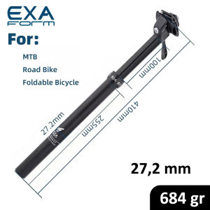 KS Exa Form SPEED UP Dropper Seatpost 272 Tuas Hidrolik Reducer Sleeve Bisa Tiang Sadel Empuk Suspension Seatpost Carbon Remote Kabel Luar Kabel Dalam Hidraulic  Seatpost Hidrolis Tuas Manual Telescopic Tiang Sadel Lifting Adjustable Tarik Naik Turun MTB