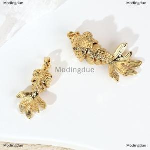 [COD] Modingdue Swinging Plated Copper Pendant DIY Handmade Koi Fish fish Earring Necklace Bracelet Accessories Jewelry