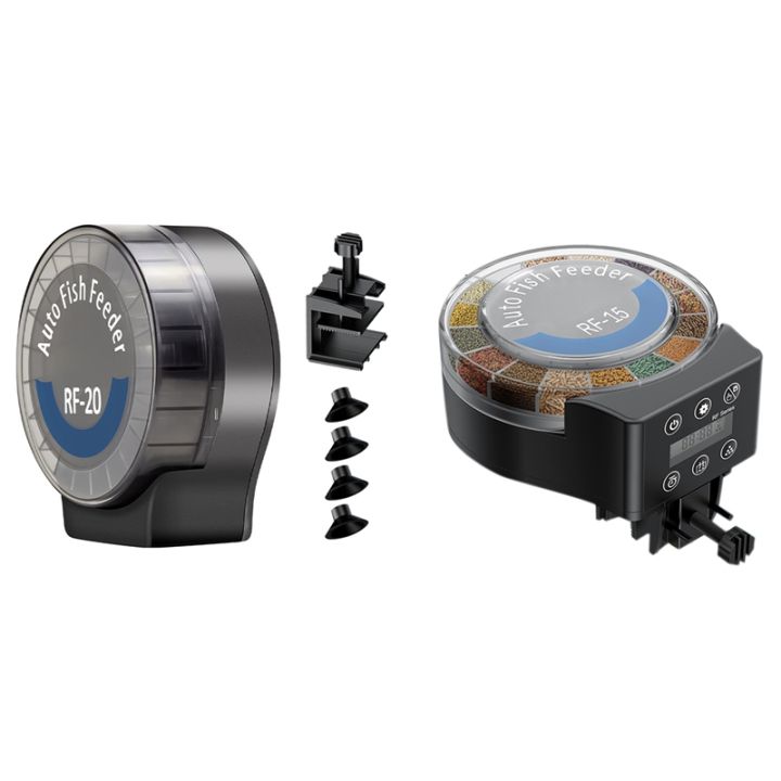 Automatic Fish Feeder for Aquarium Auto Vacation Timer Adjustable Food ...