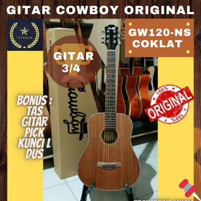 Gitar Akustik Original Cowboy 3/4 Tipe GW-120NA Original Best Import High Quality Warna Natural