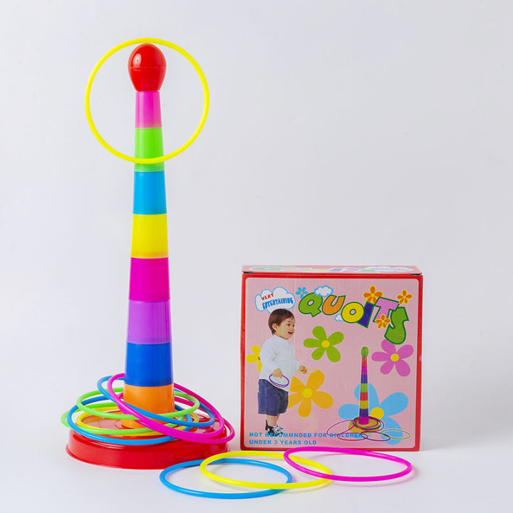 Ring Toss Game Set for Kids Throwing Rings Game Set Educational