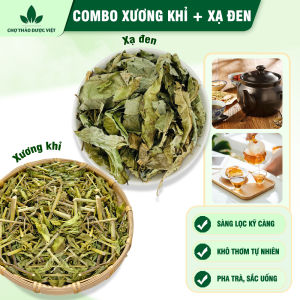 Combo xương khỉ xạ đen khô trà cây bìm bip xạ đen combo mỗi loại 500g thơm sạch