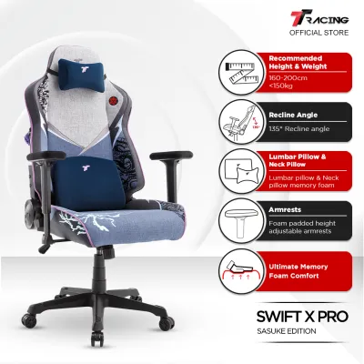 TTRacing Swift X Pro Gaming Chair Ergonomic Office Chair - 2 Years Official Warranty
