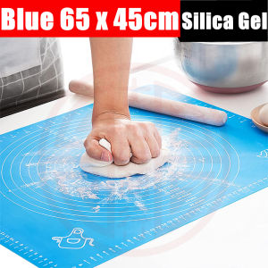 60*40 เซนติเมตรหนาฉบับ nonstick ซิลิโคนขนาดใหญ่ทนความร้อนเสื่ออบกลิ้งแป้งเบาะเค้กนวด Pad ขนมซับที่มีขนาด (กับของขวัญฟรี)