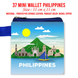 Filipina Dompet Landmark Souvenir Suvenir Oleh Oleh Philippines Mini Wallet Negara Dompet Panjang Pouch Mouse Pad