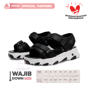 ARVUS Adalee Sepatu Sandal - Sendal Fashion velcro wanita trendy platform tinggi santai minimalis Warna hitam putih cantik cocoARVUS Adalee Sepatu Sandal Slip On - Sendal Fashion velck untuk hangout jalan ringan empuk nyaman kualitas impor premium