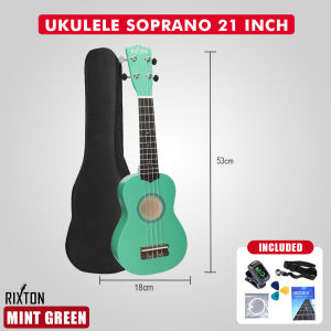 Rixton 21 Inch Ukulele Guitar Portable Musical Wooden Instrument Guitar String Instruments