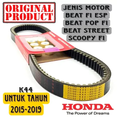 ORIGINAL GRANSI VANBELT ASSYV-BELT ORIGINAL KODE K44 HONDA STREET BEAT POP SPORTY SCOOPY ESP VARIO 110 FI