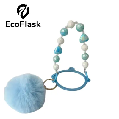 Ecoflask Bead Handle with fur ball for 12-64oz wide mouth tumbler aquaflask accessories hydroflaskar