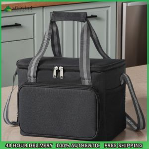 Sikiwind Insulated Lunch Bag Top-Handle Portable Lunch Box with Adjustable Strap Lunch Cooler Tote for Work Picnic Travel
