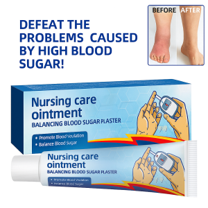 Blood Sugar Balance Health Cream Sugar-Lowering Health Cream Diabetes Care Health Paste Natural Herbal Formula Diabetes Foot Care