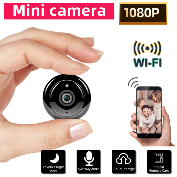 V380 Mini Wifi 1080p Hd Ip Camera Infrared Night Vision Wireless Cctv ...