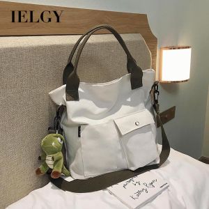 IELGY Túi Vải Lớn Túi Nữ Túi Tote Xách Tay Phiên Bản Hàn Quốc Túi Đưa Thư Đeo Vai Xu Hướng (Kèm Búp Bê)