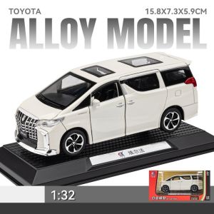 Skala 1:32 Toyota Hiace Model Mobil Paduan Miniatur Diecast Mobil Die Cast Mainan Diorama