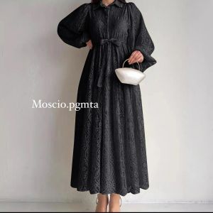 Dress Jeska Brukat Dress Natal Wanita Dress Brukat Kekinian Fashion Wanita