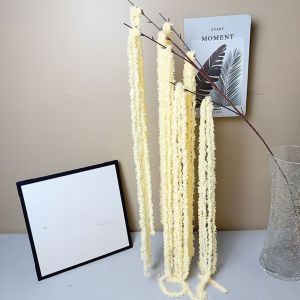 FEELDG Multicolor Amaranthus Artificial Hanging Plant Ornament Yarn Hanging Long Tassel Flower Beautiful Accessories Simulated Amaranthus Caudatus European Wedding Decoration