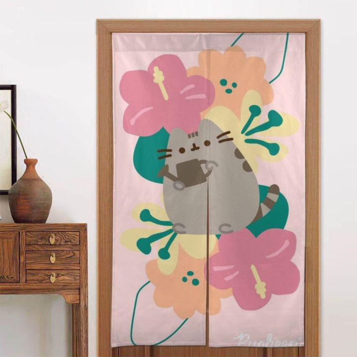 Pusheen Door Curtain Panel 34x56in, Door Curtains Blackout Thermal ...