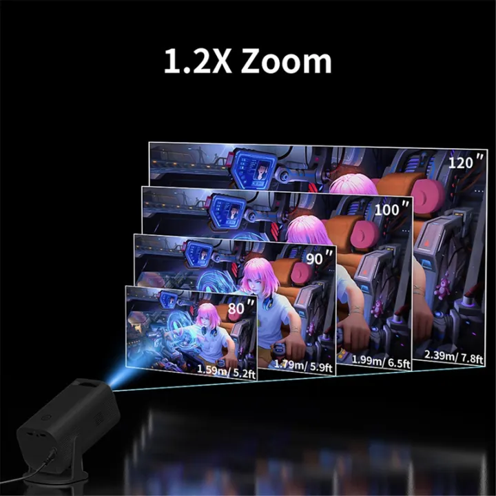 Benzhong-1080P%20Projector%20HP330%20Home%20Portable%20Mini%20Projection%20Android%20HD%20Practical%20Multifunction%20Projector%20-%20Image%203