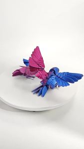 3D Printed parrot craft ornament creative animal model gift figurine toy decorative bird for scene decoration