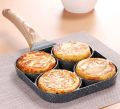 One-Three-Four-hole Omelette Pan Flat-bottomed Non-stick Egg Dumpling Pan Household Egg Burger Omelette Burger Frying Pan. 